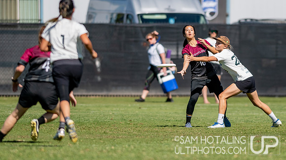 Womxn’s quarterfinals at the USAU National Club Championships. October 25, 2019
