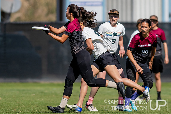 Womxn’s quarterfinals at the USAU National Club Championships. October 25, 2019