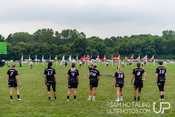 Ellipsis vs Raleigh Phoenix in pool play at World Ultimate Club Championships