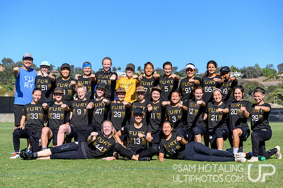 San Diego, CA: Fury at the USAU National Club Championships. October 24, 2019. © Samuel Hotaling for UltiPhotos