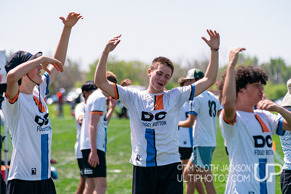 Bracket play at 2024 USAU Youth Club Championship