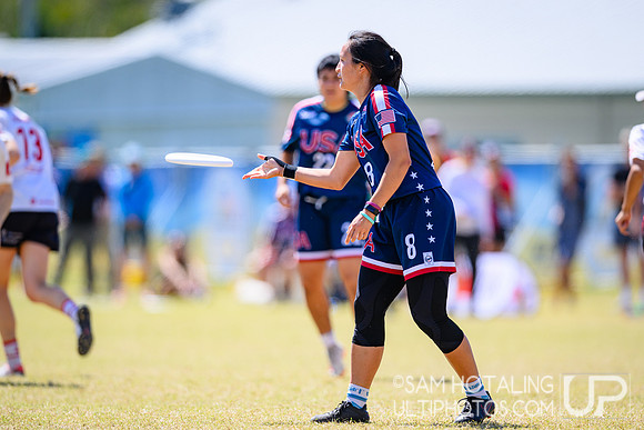 Women’s semifinals during World Ultimate Championships at Runaway Bay Sports Precinct