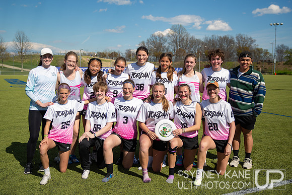 Jordan High School Team Photo Girl Matching Winners YULA Invite 2024
