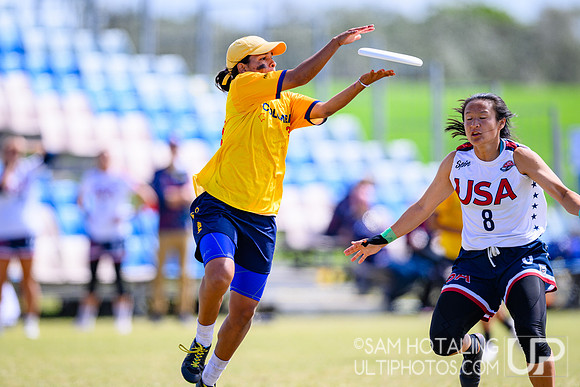 Women’s power-pools during World Ultimate Championships at Runaway Bay Sports Precinct