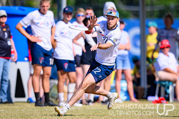 Men’s semifinals during World Ultimate Championships at Runaway Bay Sports Precinct