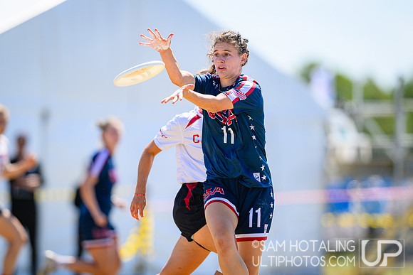 Women’s semifinals during World Ultimate Championships at Runaway Bay Precinct
