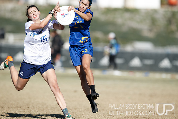 Day 1 of USA Ultimate College Championships.