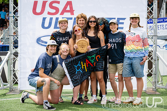 Western Washington Chaos wins the Spirit Award at USAU DI College Championships