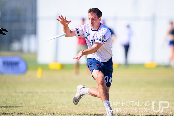 Men’s semifinals during World Ultimate Championships at Runaway Bay Sports Precinct