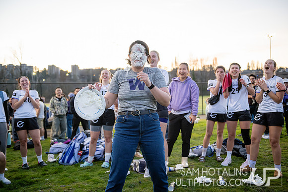 UW Element “Pie-a-Player” fundraiser at Northwest Challenge