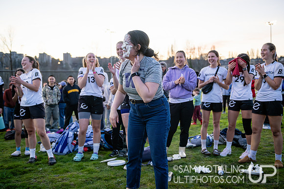 UW Element “Pie-a-Player” fundraiser at Northwest Challenge