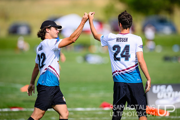 Men’s crossover play during International Club Championships at Aurora Sports Park