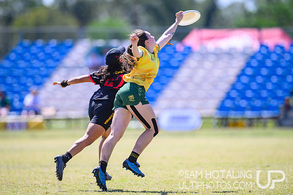 Women’s semifinals during World Ultimate Championships at Runaway Bay Sports Precinct