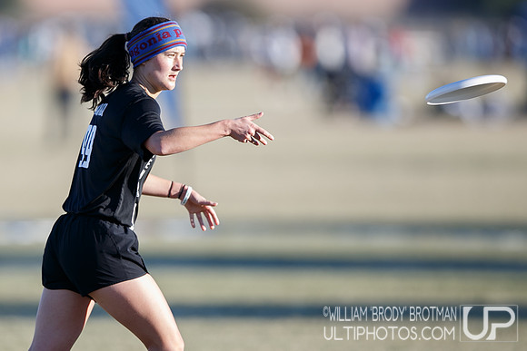 Day 2 of USA Ultimate College Championships.
