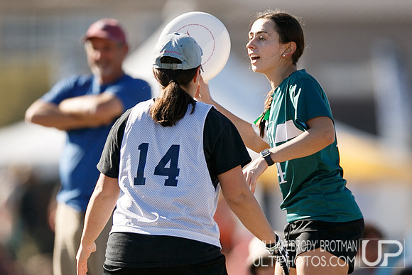 Day 2 of USA Ultimate College Championships.