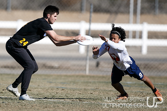 Day 2 of USA Ultimate College Championships.