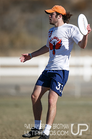 Day 2 of USA Ultimate College Championships.