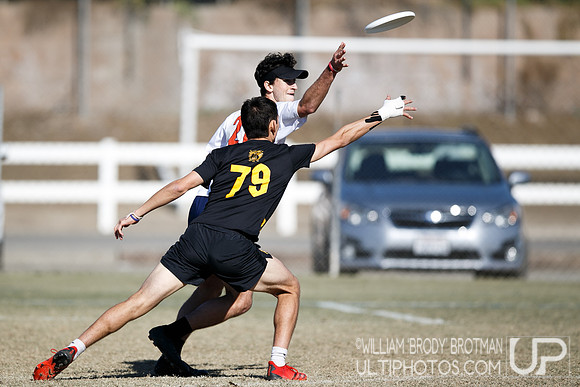 Day 2 of USA Ultimate College Championships.