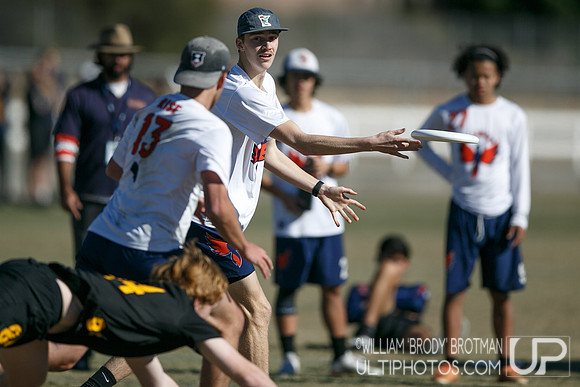 Day 2 of USA Ultimate College Championships.