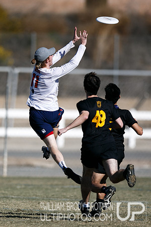 Day 2 of USA Ultimate College Championships.