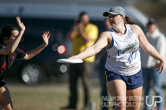 Day 2 of USA Ultimate College Championships.