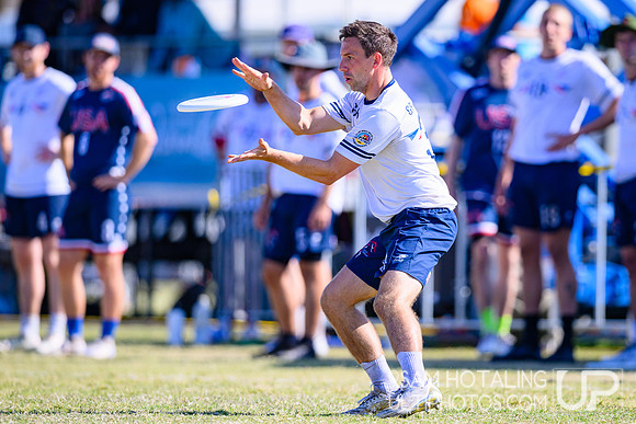 Men’s semifinals during World Ultimate Championships at Runaway Bay Sports Precinct