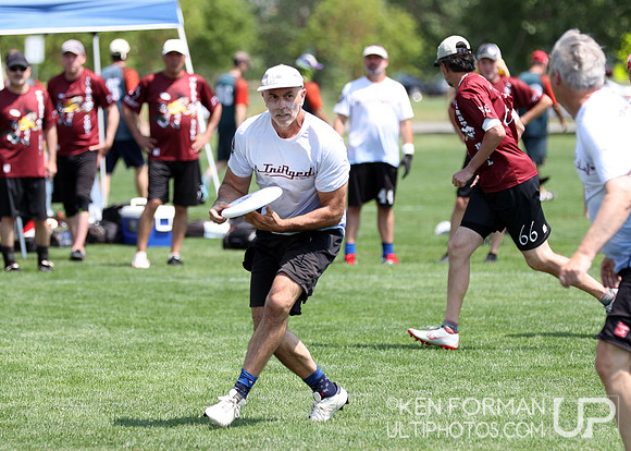 Triaged vs. Thirst N' Howl in Pool Play at the 2021 USAU Masters National Championships