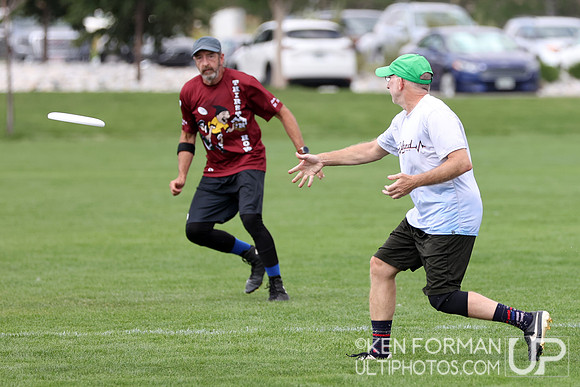 Triaged vs. Thirst N' Howl in Pool Play at the 2021 USAU Masters National Championships