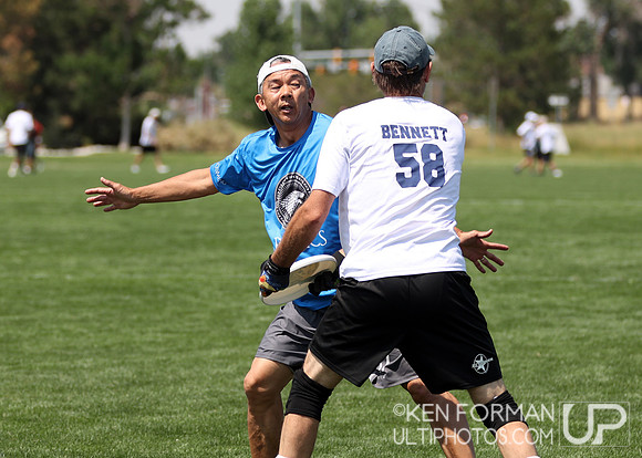 Relics vs. Age Against the Machine iin Pool Play at the 2021 USAU Masters National Championships