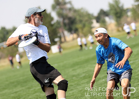Relics vs. Age Against the Machine iin Pool Play at the 2021 USAU Masters National Championships