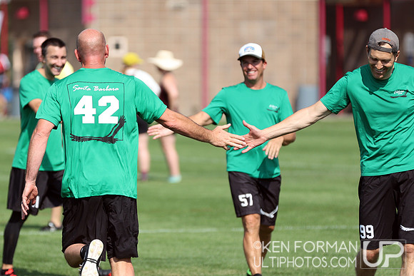 Eldors vs. GrandMaster Flash in Pool Play at the 2021 USAU Masters National Championships