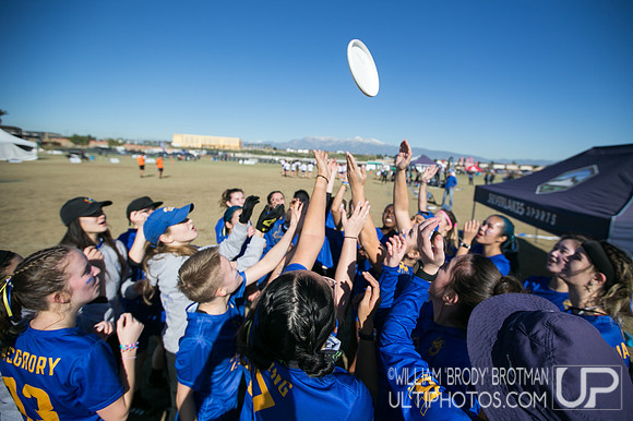 Day 1 of USA Ultimate College Championships.