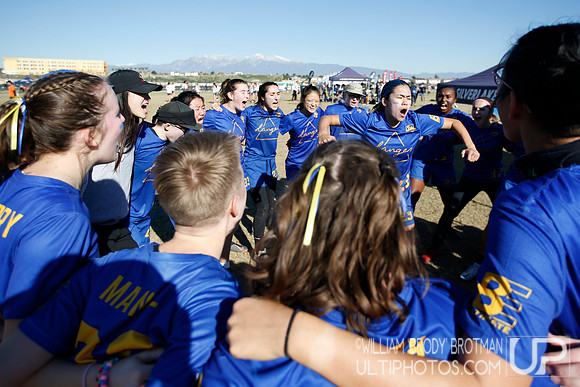 Day 1 of USA Ultimate College Championships.