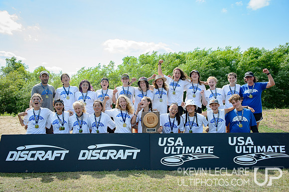 Downpour Girls Champions Team Photo -- 2021 YCC