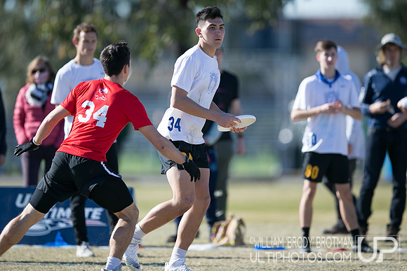 Day 1 of USA Ultimate College Championships.