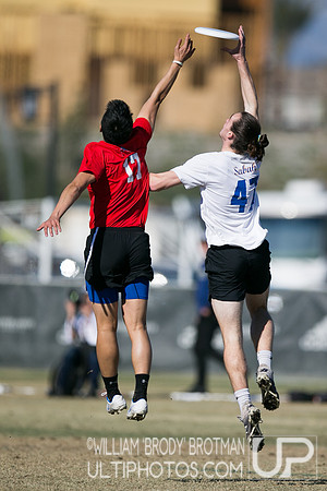 Day 1 of USA Ultimate College Championships.