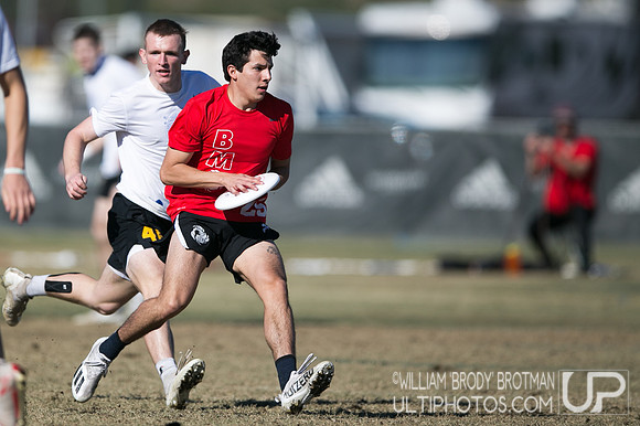 Day 1 of USA Ultimate College Championships.