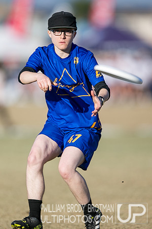 Day 1 of USA Ultimate College Championships.