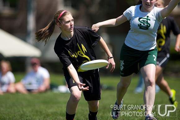 Girls Division, Saturday -- 2012 USAU HS Northeasterns
