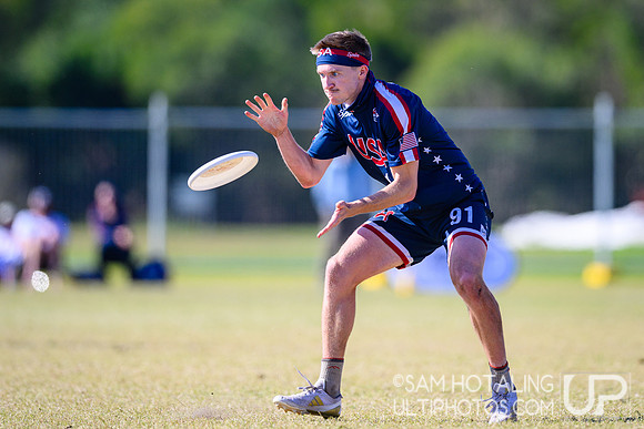Men’s semifinals during World Ultimate Championships at Runaway Bay Sports Precinct