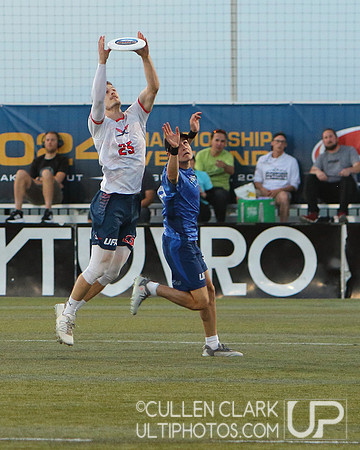 Seattle Cascades vs. Carolina Flyers UFA Championship Weekend semifinal game at Zions Bank Stadium. Friday, August 23, 2024