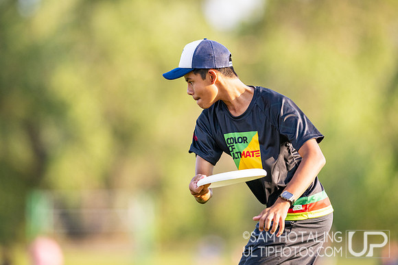 Color of Ultimate pickup showcase game at International Club Championships at Aurora Sports Park