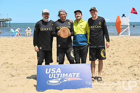 Black Cans GM Men's Team Spirit Winners Team Photo - 2024 Beach
