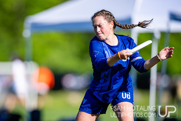 Pool play at USAU D1 College Championships