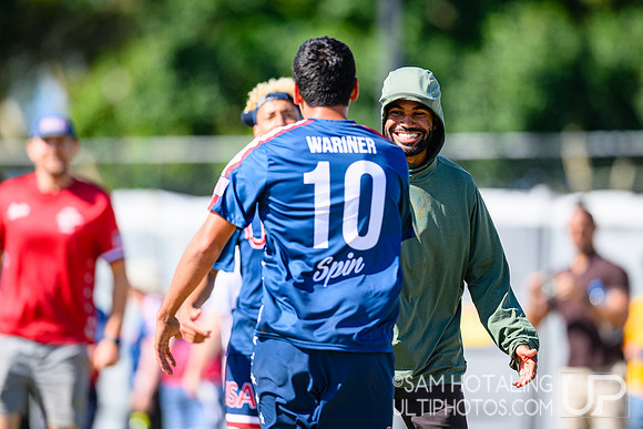 Men’s semifinals during World Ultimate Championships at Runaway Bay Sports Precinct