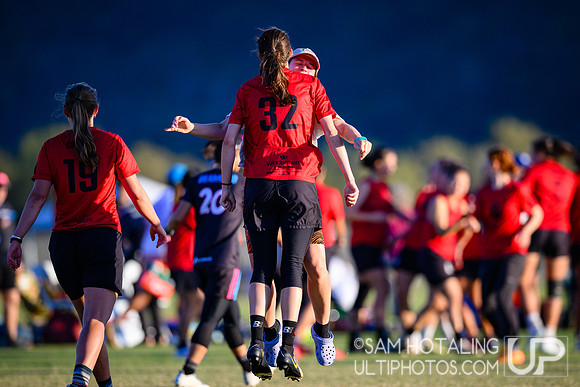 Flipside vs Seattle Riot in women’s placement play during Club Championships at Surf Cup Sports Park