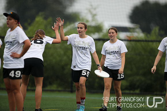 USA Ultimate YCC 2022 -- U17 Girls Sat Action