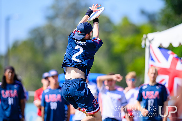 Men’s semifinals during World Ultimate Championships at Runaway Bay Sports Precinct
