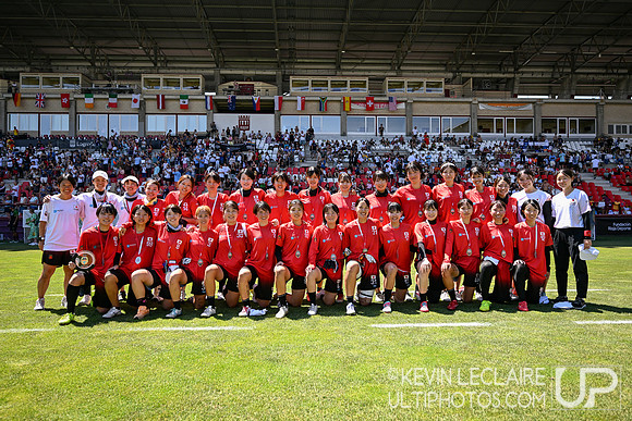 Japan Women's U24 Silver Medal Team Photo - WU24 2025