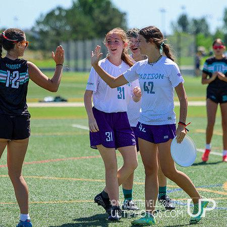 Sunday action at the USA Ultimate Youth Club Championships in th